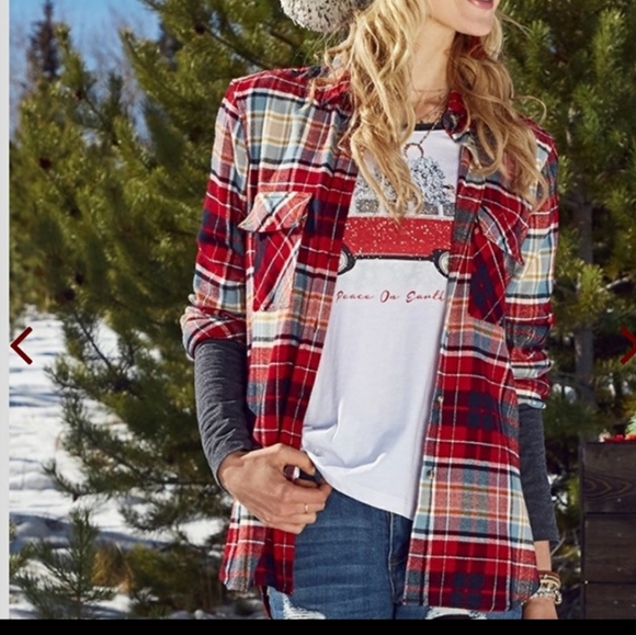 Altar'd State Women's Small Flannel Shirt - Picture 5 of 8